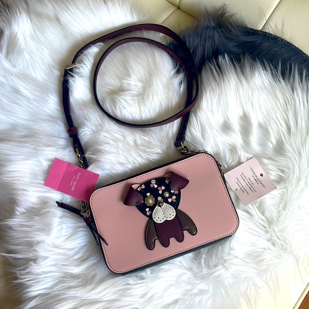 Kate Spade ♠️ small crossbody floral pup bag - NWT 🥰